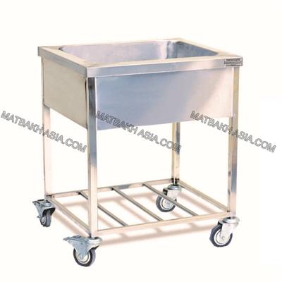 سینک سیار تمام استیل صنعتی