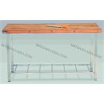 میز قصابی صفحه چوب طول 120(دارای کانال)