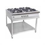 اجاق گاز چهار شعله پایه دار نیمه استیل طول 110