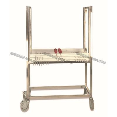 ترولی حمل کباب سیخ شده