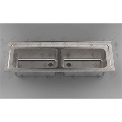 سینک ظرفشویی پایه دار طول 190 و دو لگن 80+80