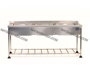 سینک ظرفشویی صنعتی کامل تمام استیل